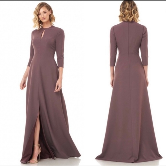 Kay Unger – Hannah Stretch Crepe A-Line Gown, size US 2 - Picture 1 of 6